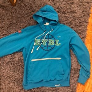Nike Teal EYBL Basketball Hoodie with Front Pocket (with zipper)